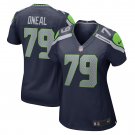 Raiqwon O'Neal Seattle Seahawks Women's Team Game Jersey - College Navy