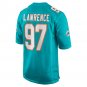 Rashard Lawrence Miami Dolphins Team Game Jersey - Aqua
