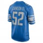 Raymond Johnson III Detroit Lions Team Game Jersey - Blue