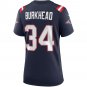 Rex Burkhead New England Patriots Women's Game Jersey - Navy