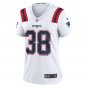 Rhamondre Stevenson New England Patriots Women's Game Player Jersey - White