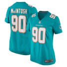 RJ McIntosh Miami Dolphins Women's Home Game Player Jersey - Aqua