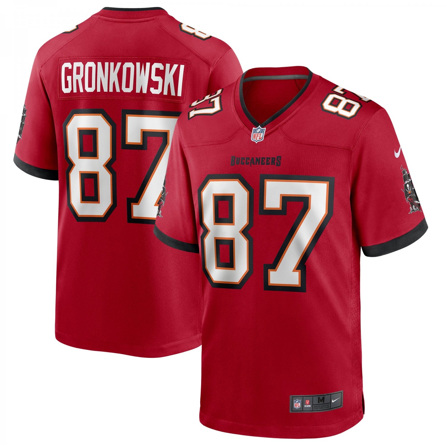 Rob Gronkowski Tampa Bay Buccaneers Game Jersey - Red