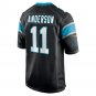 Robby Anderson Carolina Panthers Game Jersey - Black