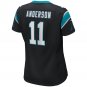 Robby Anderson Carolina Panthers Women's Game Player Jersey - Black