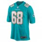 Robert Hunt Miami Dolphins Game Jersey - Aqua