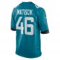 Ross Matiscik Jacksonville Jaguars Game Jersey - Teal