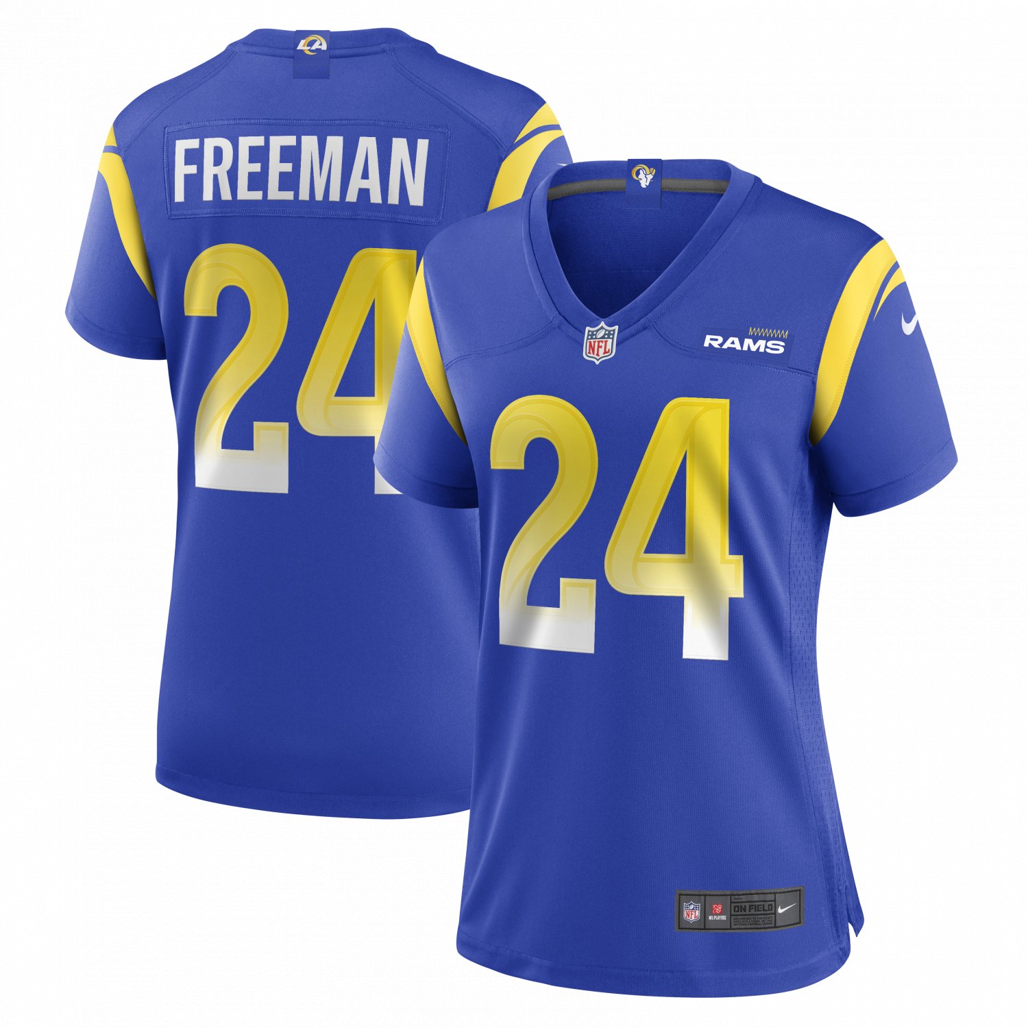 Royce Freeman Los Angeles Rams Women's Game Jersey - Royal