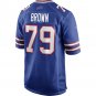 Ruben Brown Buffalo Bills Game Retired Player Jersey - Royal