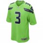 Russell Wilson Seattle Seahawks Alternate Game Jersey - Neon Green
