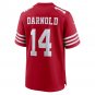 Sam Darnold San Francisco 49ers Game Player Jersey - Scarlet