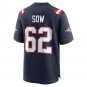 Sidy Sow New England Patriots Team Game Jersey - Navy