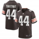 Sione Takitaki Cleveland Browns Game Jersey - Brown