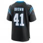 Spencer Brown Carolina Panthers Team Game Jersey - Black