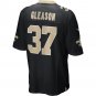 Steve Gleason New Orleans Saints Game Retired Player Jersey - Black