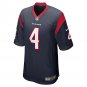 Tavierre Thomas Houston Texans Team Game Jersey - Navy