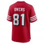Terrell Owens San Francisco 49ers Retired Alternate Game Jersey - Scarlet