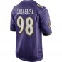 Tony Siragusa Baltimore Ravens Game Retired Player Jersey - Purple
