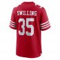 Tre Swilling San Francisco 49ers Team Game Jersey - Scarlet