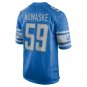 Trevor Nowaske Detroit Lions Team Game Jersey - Blue