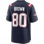 Troy Brown New England Patriots Game Retired Player Jersey - Navy