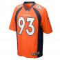 Troy Jones Denver Broncos Game Jersey - Orange