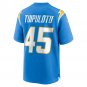 Tuli Tuipulotu Los Angeles Chargers Team Game Jersey - Powder Blue