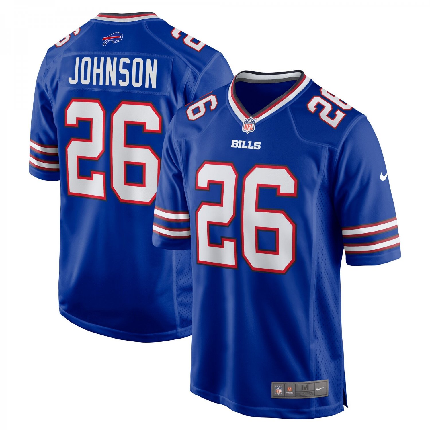 Ty Johnson Buffalo Bills Team Game Jersey - Royal
