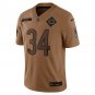 Walter Payton Chicago Bears 2023 Salute To Service Retired Player Limited Jersey - Brown