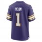 Warren Moon Minnesota Vikings Classic Retired Player Game Jersey - Purple