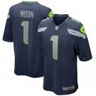 Warren Moon Seattle Seahawks Game Retired Player Jersey - College Navy