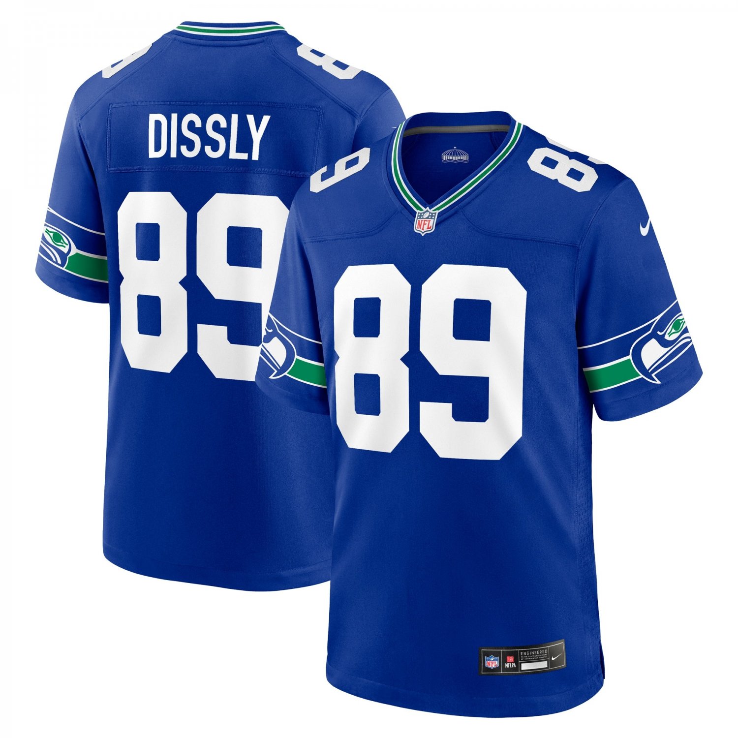 Will Dissly Seattle Seahawks Throwback Player Game Jersey - Royal