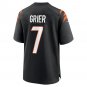 Will Grier Cincinnati Bengals Team Game Jersey - Black