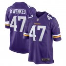 William Kwenkeu Minnesota Vikings Home Game Player Jersey - Purple