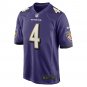 Zay Flowers Baltimore Ravens 2023 NFL Draft First Round Pick Game Jersey - Purple
