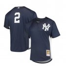 Men's Derek Jeter New York Yankees Mitchell & Ness Navy 2009 Authentic Batting Practice Jersey
