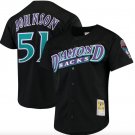 Men's Arizona Diamondbacks Randy Johnson Mitchell & Ness Black Cooperstown Collection Batting Practi