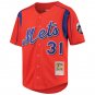 Men's Mike Piazza New York Mets Mitchell & Ness Cooperstown Collection Mesh Batting Practice Jersey 