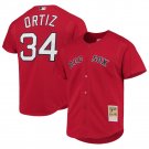 Men's David Ortiz Boston Red Sox 2004 Authentic Batting Practice Jersey By Mitchell And Ness