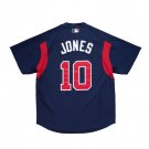 Men's Atlanta Braves Chipper Jones 2003 Mitchell & Ness Navy Cooperstown Batting Practice Jersey
