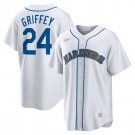 Men's Seattle Mariners Ken Griffey Jr. White Home Cooperstown Collection Player Jersey