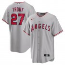 Men's Los Angeles Angels Mike Trout Road Gray Replica Player Jersey