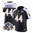 Men's Baltimore Ravens Marlon Humphrey Black White 2023 F.U.S.E With Patch Throwback Vapor Limited S
