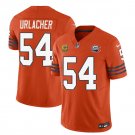 Men's Chicago Bears Brian Urlacher Orange 2023 With 4-star C PatchThrowback Limited Stitched Game J