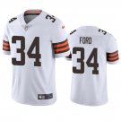 Men's Cleveland Browns Jerome Ford White Vapor Limited Stitched Jerseys