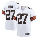 Men's Cleveland Browns Kareem Hunt White Stitched Game Jerseys