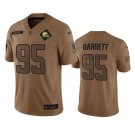 Men's Cleveland Browns Myles Garrett 2023 Brown Salute To Service Limited Stitched Jersey