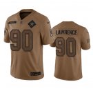 Men's Dallas Cowboys DeMarcus Lawrence 2023 Brown Salute To Service Limited Stitched Jersey