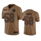 Men's Dallas Cowboys Mazi Smith 2023 Brown Salute To Service Limited Stitched Jersey