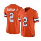 Men's Denver Broncos Pat Surtain II Orange 2023 Vapor Untouchable Stitched Jerseys